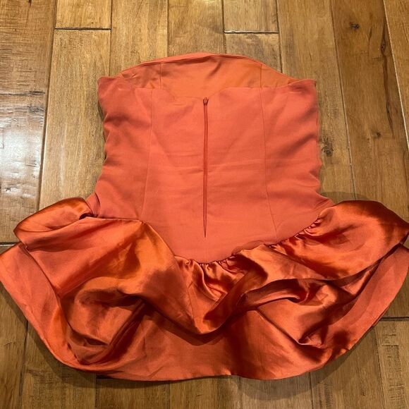 ASOS LUXE bubble hem bandeau tunic top - Picture 4 of 7